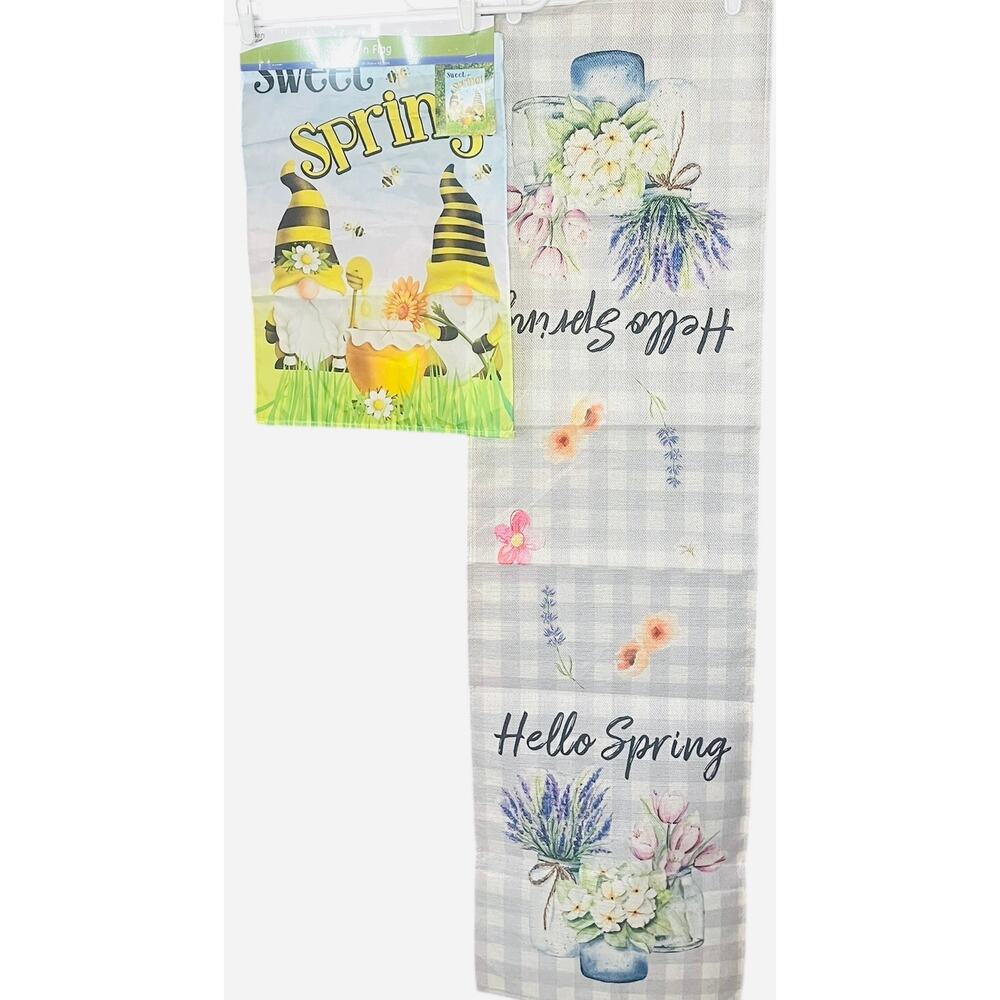 Clearance - Spring Bundle-Garden Flag and Table Runner